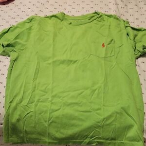 Polo by Ralph Lauren Lime T-Shirt with Red Logo